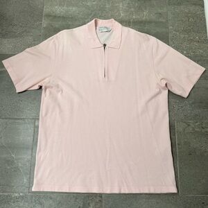 Salvatore Ferragamo Zip-Up Polo, Size L
